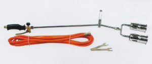 Gas powered weed burner