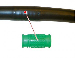 Drip hose with ingot droplets Ø16mm split 33cm 100m / roll