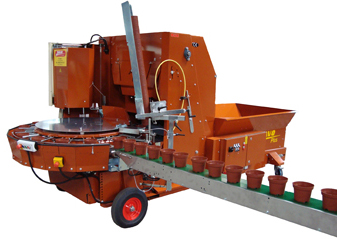 Potting Machine Plus (inclusive of pot magazine, mechanical conveyer and 3 m band)